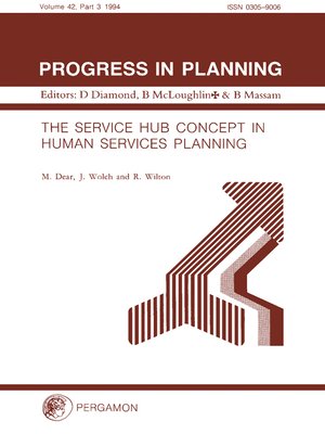 cover image of The Service Hub Concept in Human Services Planning